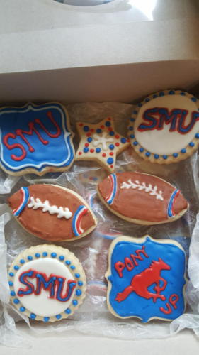 grad cookies off to SMU
