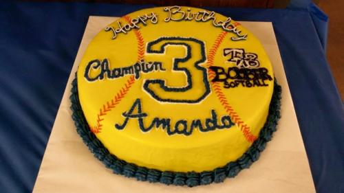 softball cake